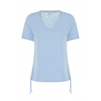 Alice Collins Slub Jersey Top Chambray